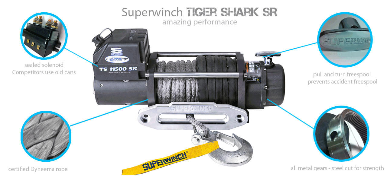 Superwinch Tiger Shark Seilwindei für Offroad Gebrauch